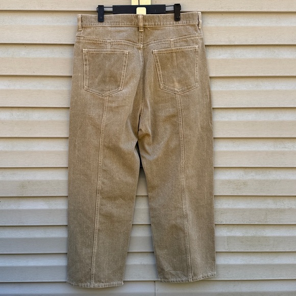 Cos | Relaxed Mid Rise Wide Leg Brown Denim Jean size 32 - Picture 3 of 5
